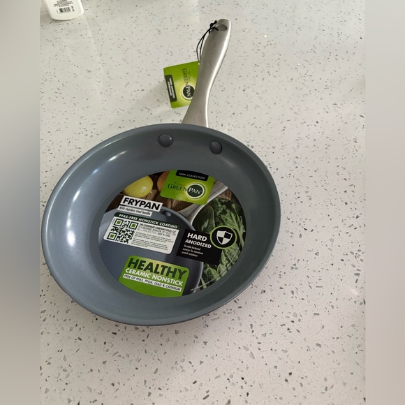 GreenPan Silver and Gray Ceramic Nonstick Frypan - Picture 1 of 4